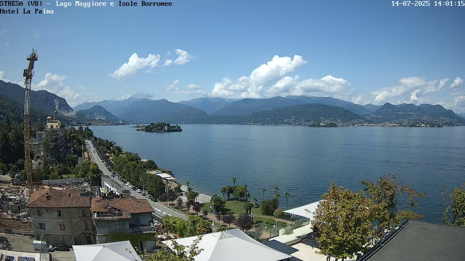 Stresa, Lake Maggiore & Borromean Islands Live Cam - Stresa, Piedmont, Italy