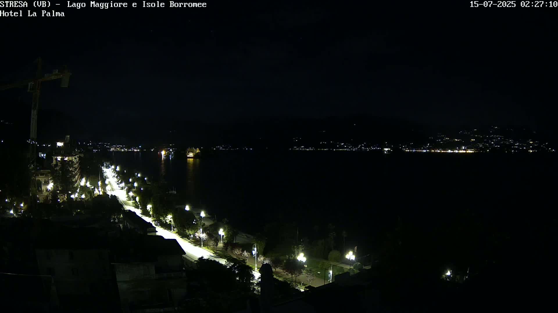 Stresa, Lake Maggiore & Borromean Islands Live Cam - Stresa, Piedmont, Italy