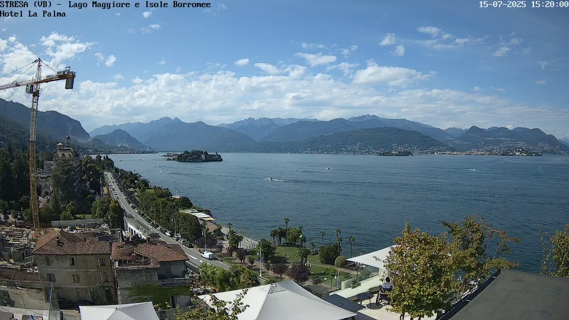 Stresa, Lake Maggiore & Borromean Islands Live Cam - Stresa, Piedmont, Italy