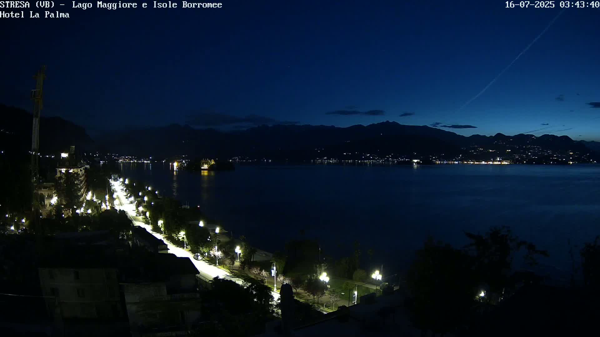 Stresa, Lake Maggiore & Borromean Islands Live Cam - Stresa, Piedmont, Italy