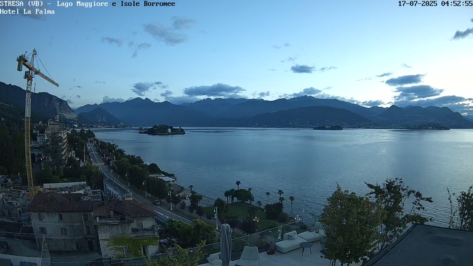 Stresa, Lake Maggiore & Borromean Islands Live Cam - Stresa, Piedmont, Italy