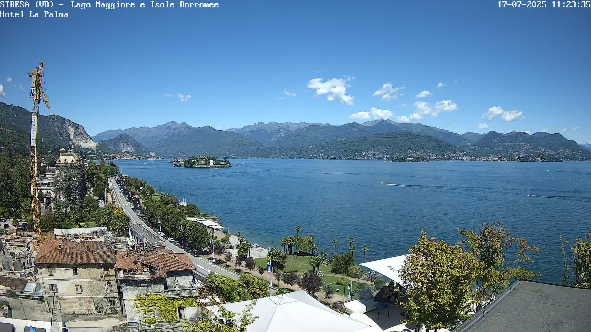 Stresa, Lake Maggiore & Borromean Islands Live Cam - Stresa, Piedmont, Italy