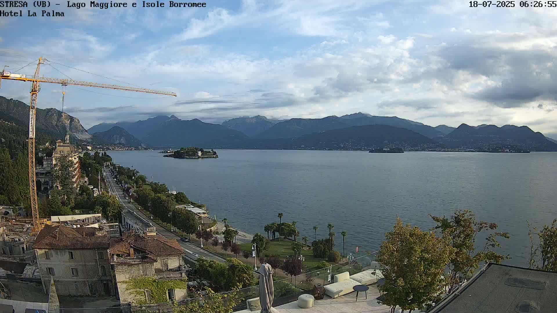 Stresa, Lake Maggiore & Borromean Islands Live Cam - Stresa, Piedmont, Italy