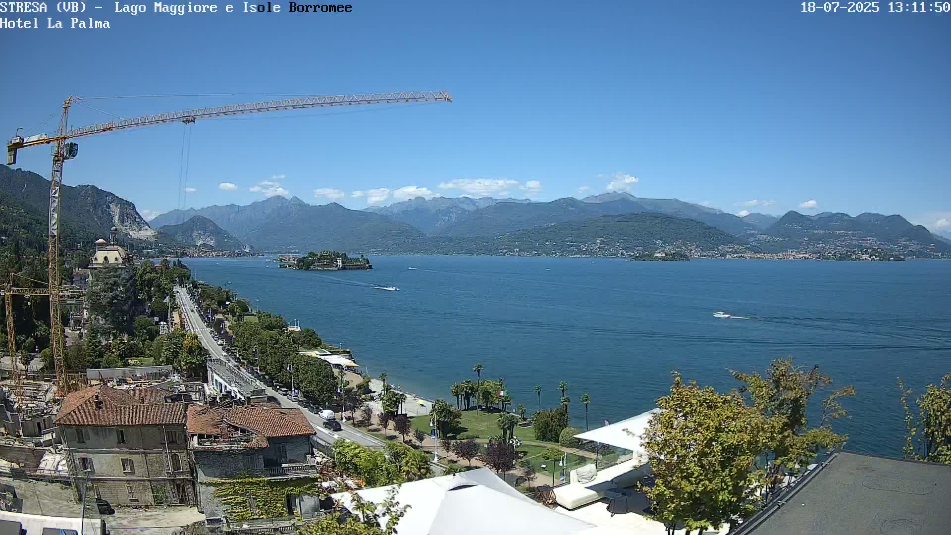 Stresa, Lake Maggiore & Borromean Islands Live Cam - Stresa, Piedmont, Italy