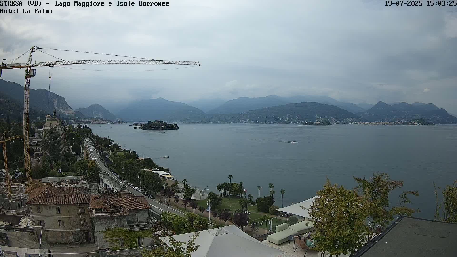 Stresa, Lake Maggiore & Borromean Islands Live Cam - Stresa, Piedmont, Italy