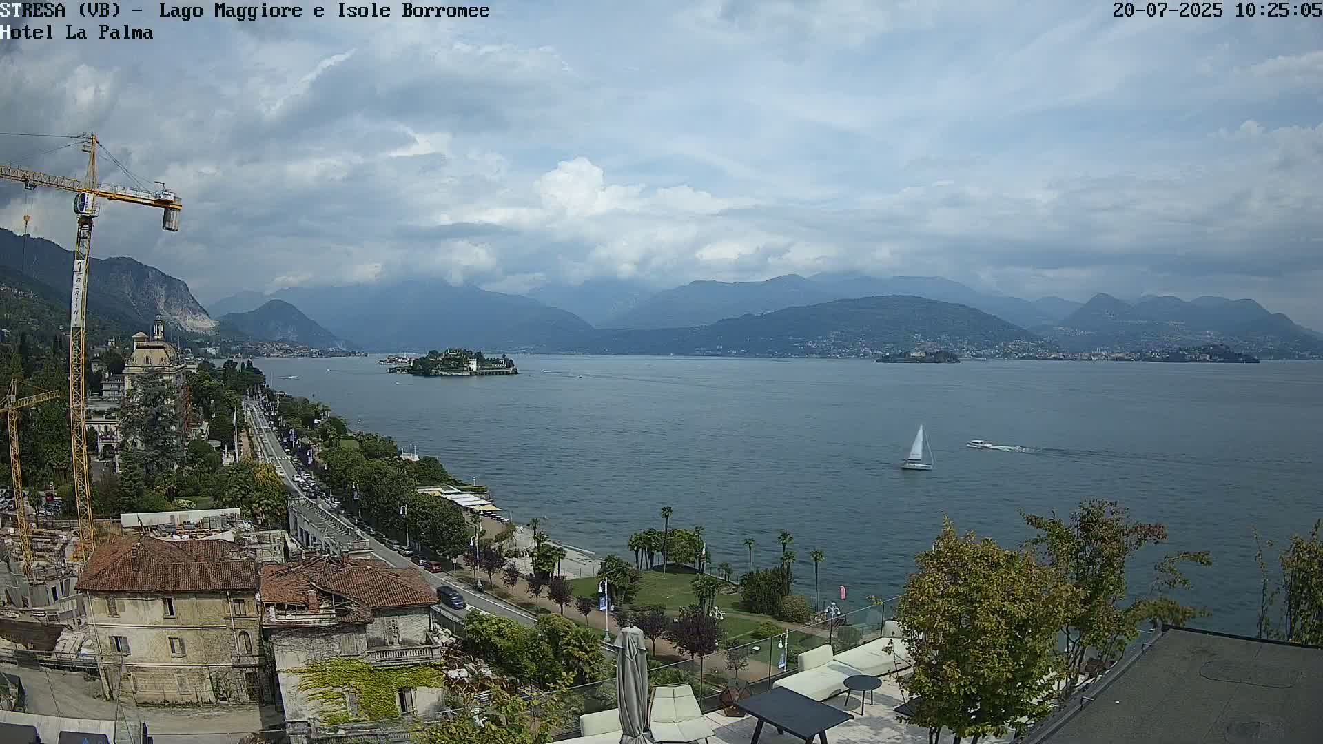 Stresa, Lake Maggiore & Borromean Islands Live Cam - Stresa, Piedmont, Italy