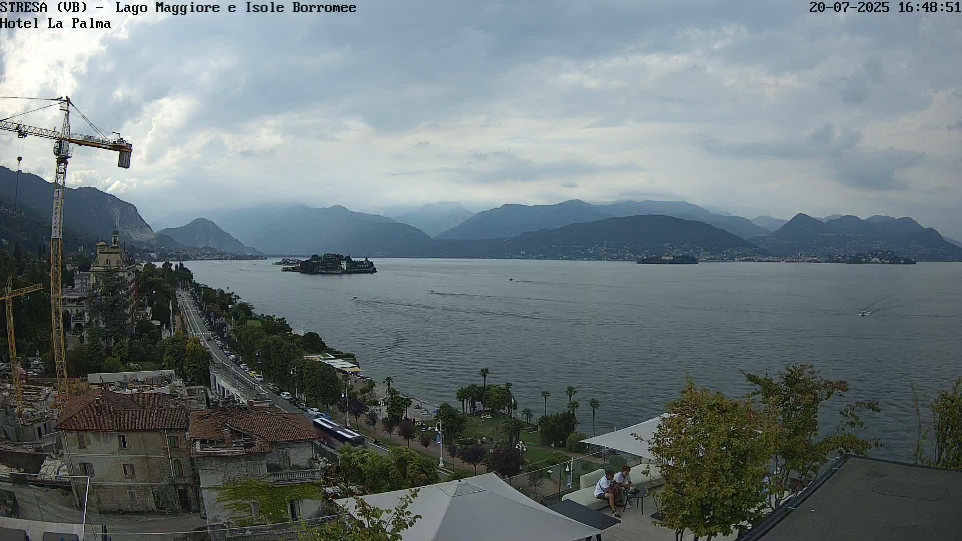 Stresa, Lake Maggiore & Borromean Islands Live Cam - Stresa, Piedmont, Italy