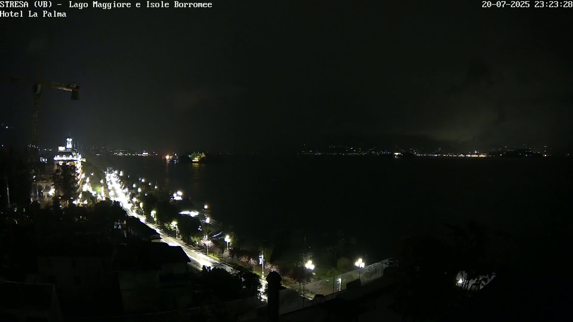 Stresa, Lake Maggiore & Borromean Islands Live Cam - Stresa, Piedmont, Italy