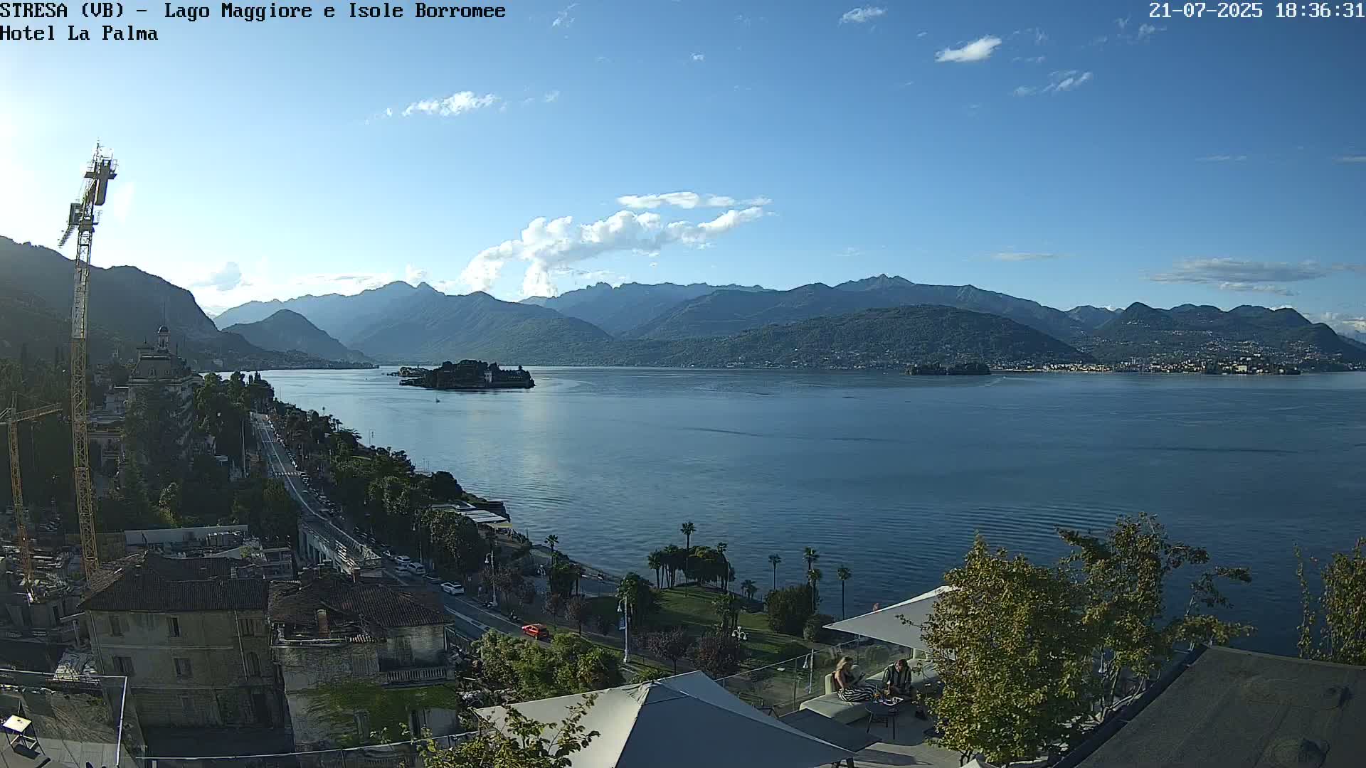 Stresa, Lake Maggiore & Borromean Islands Live Cam - Stresa, Piedmont, Italy