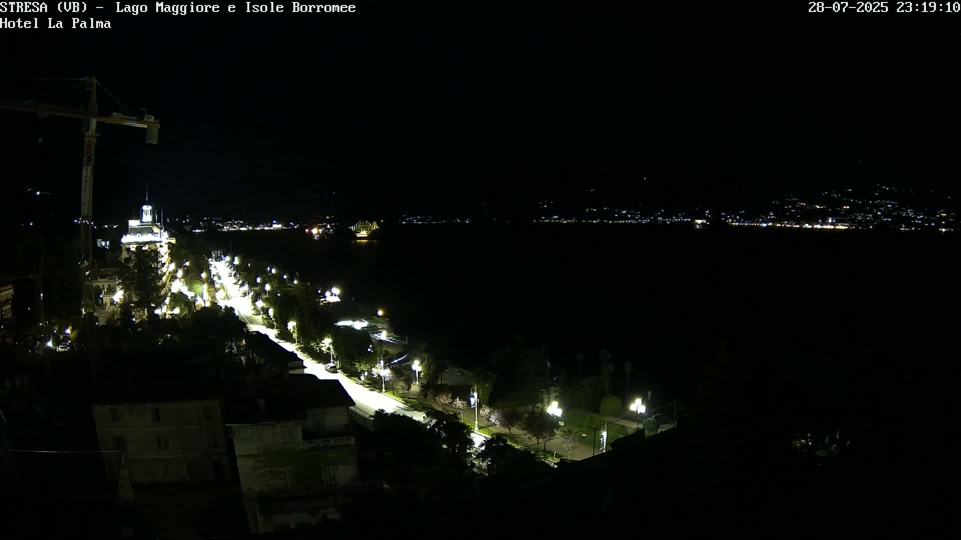 Stresa, Lake Maggiore & Borromean Islands Live Cam - Stresa, Piedmont, Italy