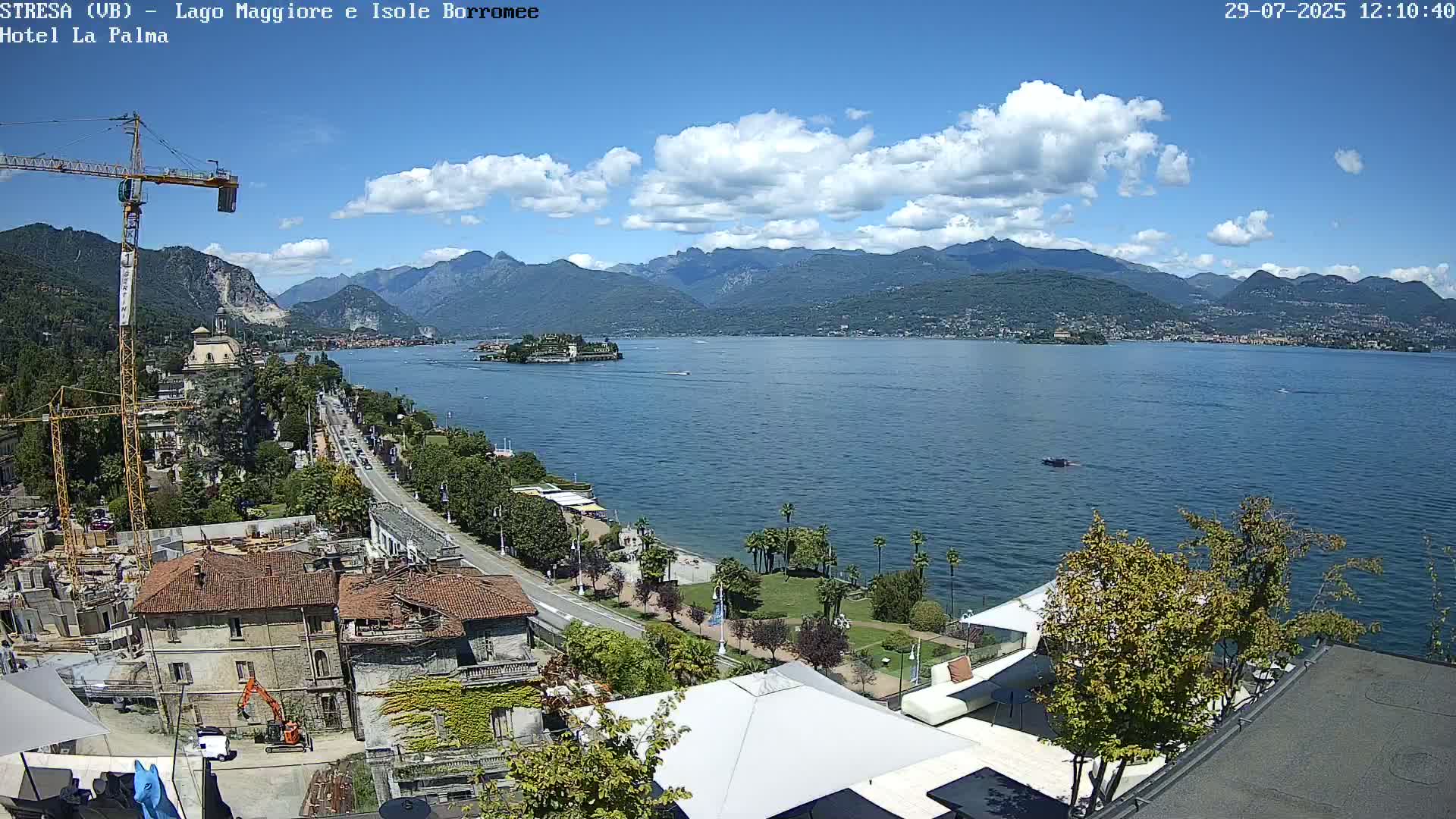 Stresa, Lake Maggiore & Borromean Islands Live Cam - Stresa, Piedmont, Italy