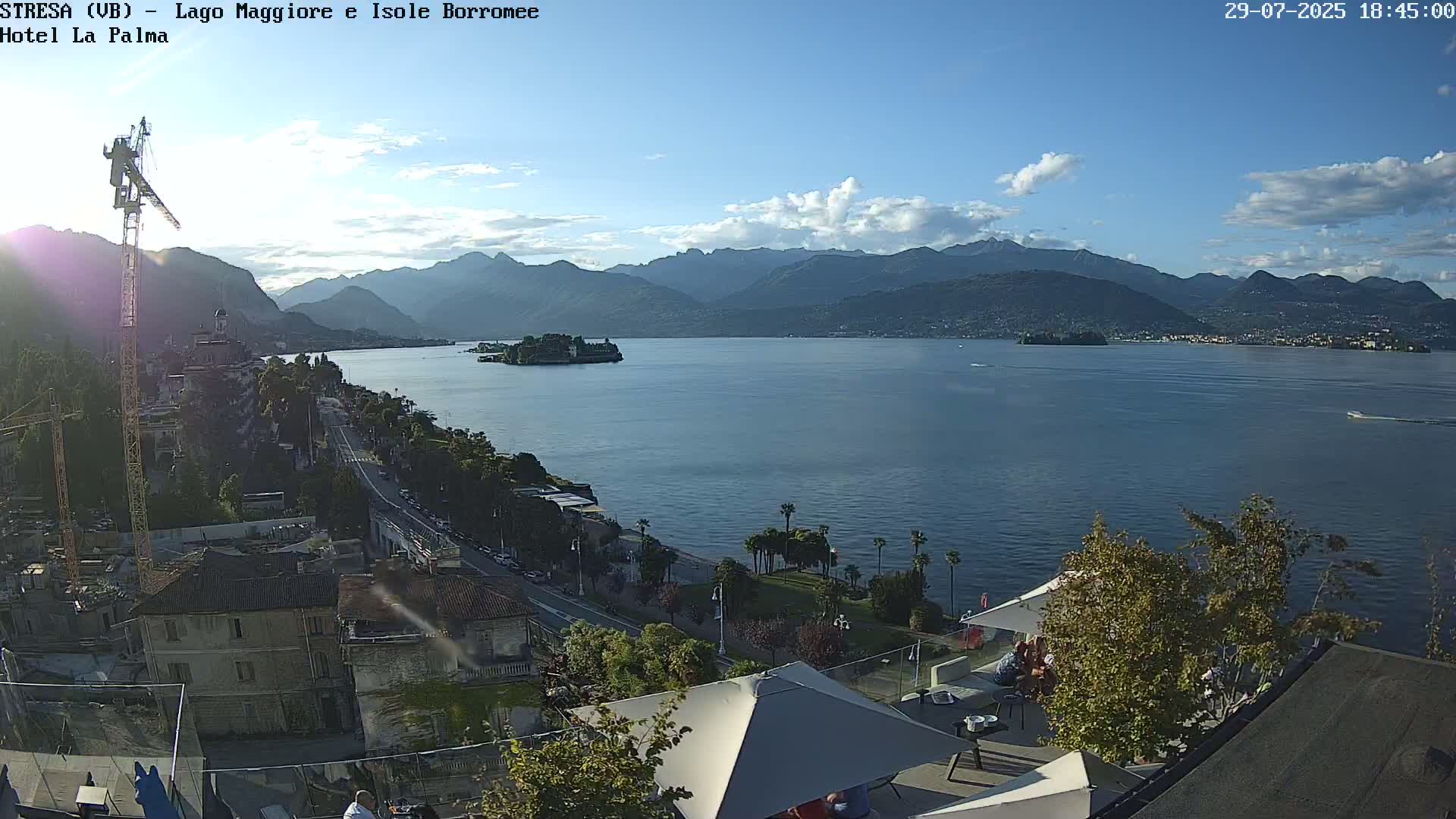 Stresa, Lake Maggiore & Borromean Islands Live Cam - Stresa, Piedmont, Italy