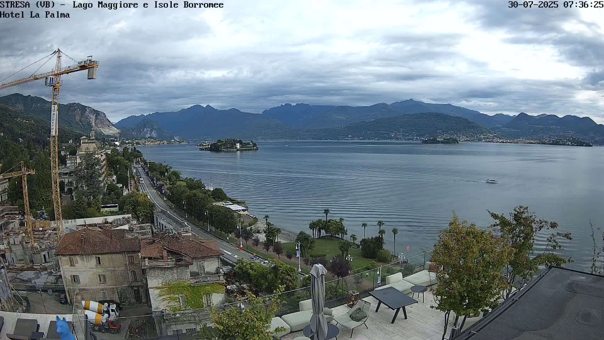 Stresa, Lake Maggiore & Borromean Islands Live Cam - Stresa, Piedmont, Italy