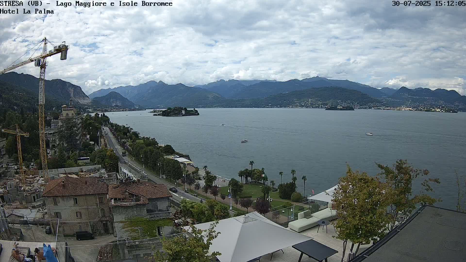 Stresa, Lake Maggiore & Borromean Islands Live Cam - Stresa, Piedmont, Italy