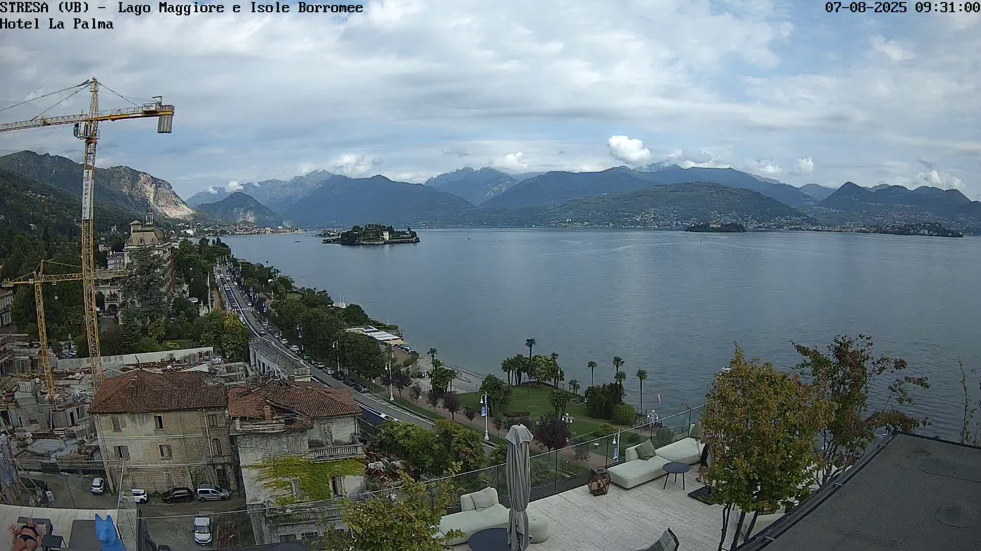 Stresa, Lake Maggiore & Borromean Islands Live Cam - Stresa, Piedmont, Italy