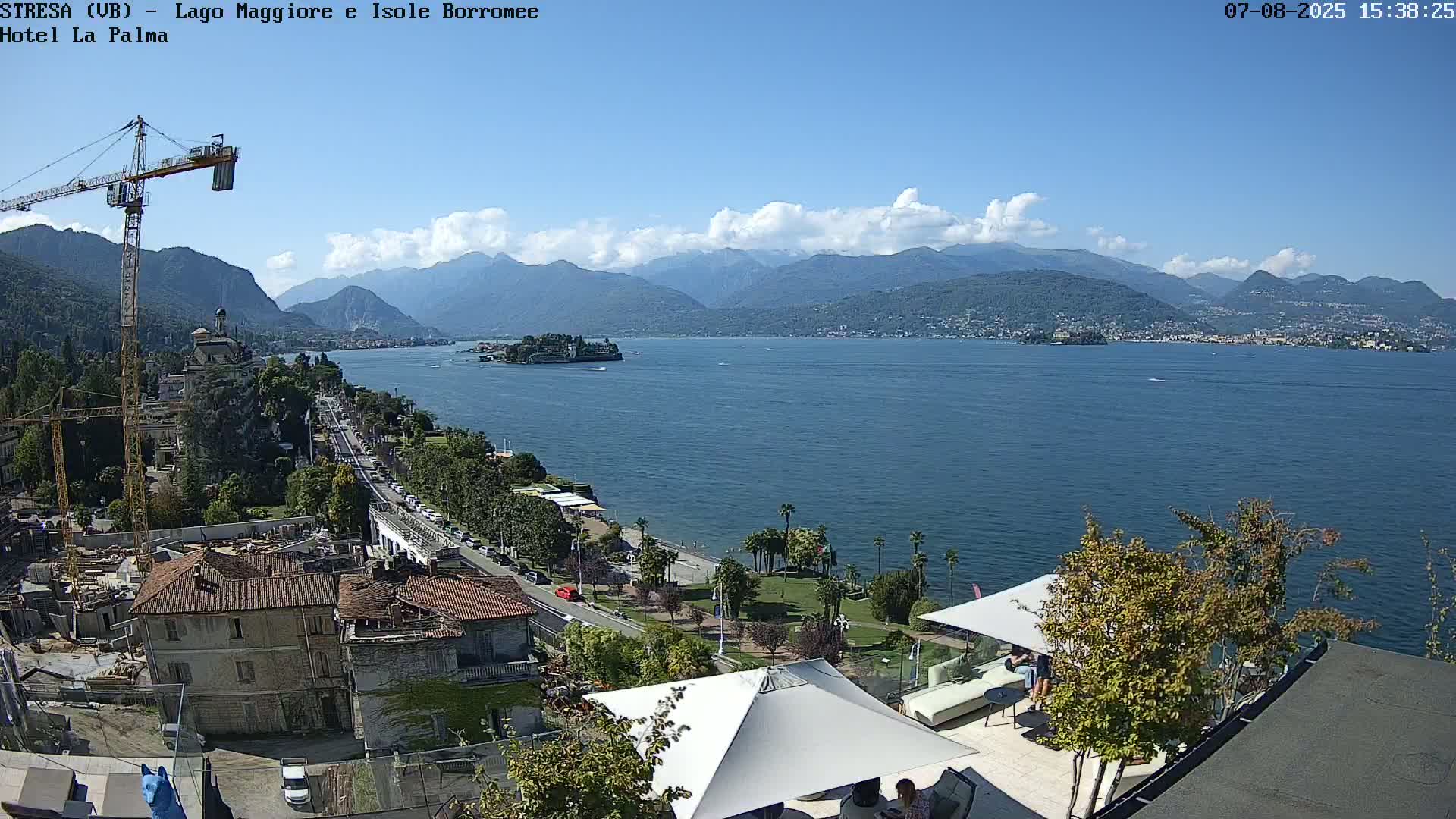 Stresa, Lake Maggiore & Borromean Islands Live Cam - Stresa, Piedmont, Italy