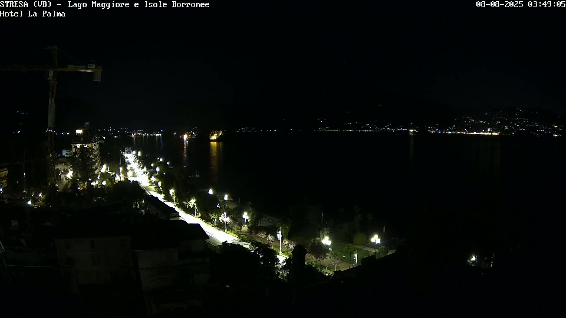Stresa, Lake Maggiore & Borromean Islands Live Cam - Stresa, Piedmont, Italy