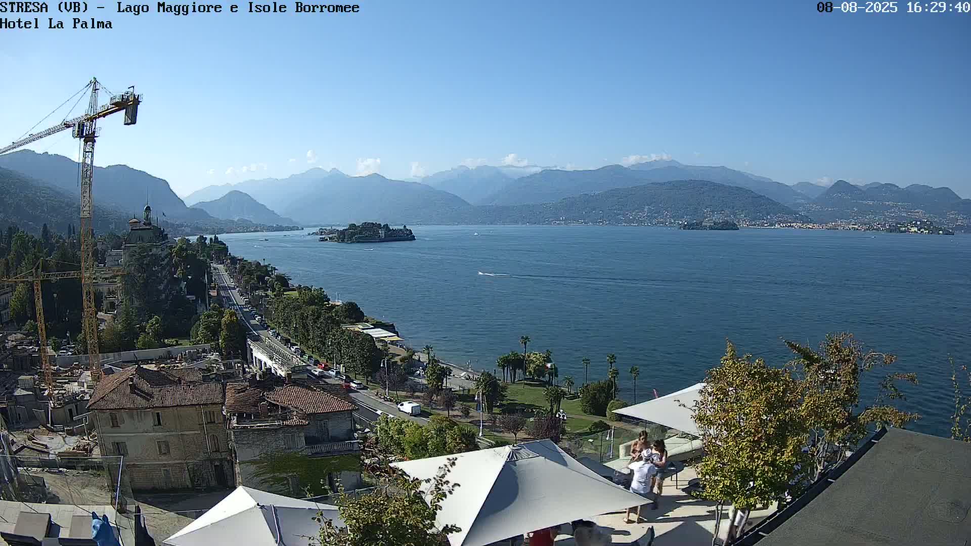 Stresa, Lake Maggiore & Borromean Islands Live Cam - Stresa, Piedmont, Italy