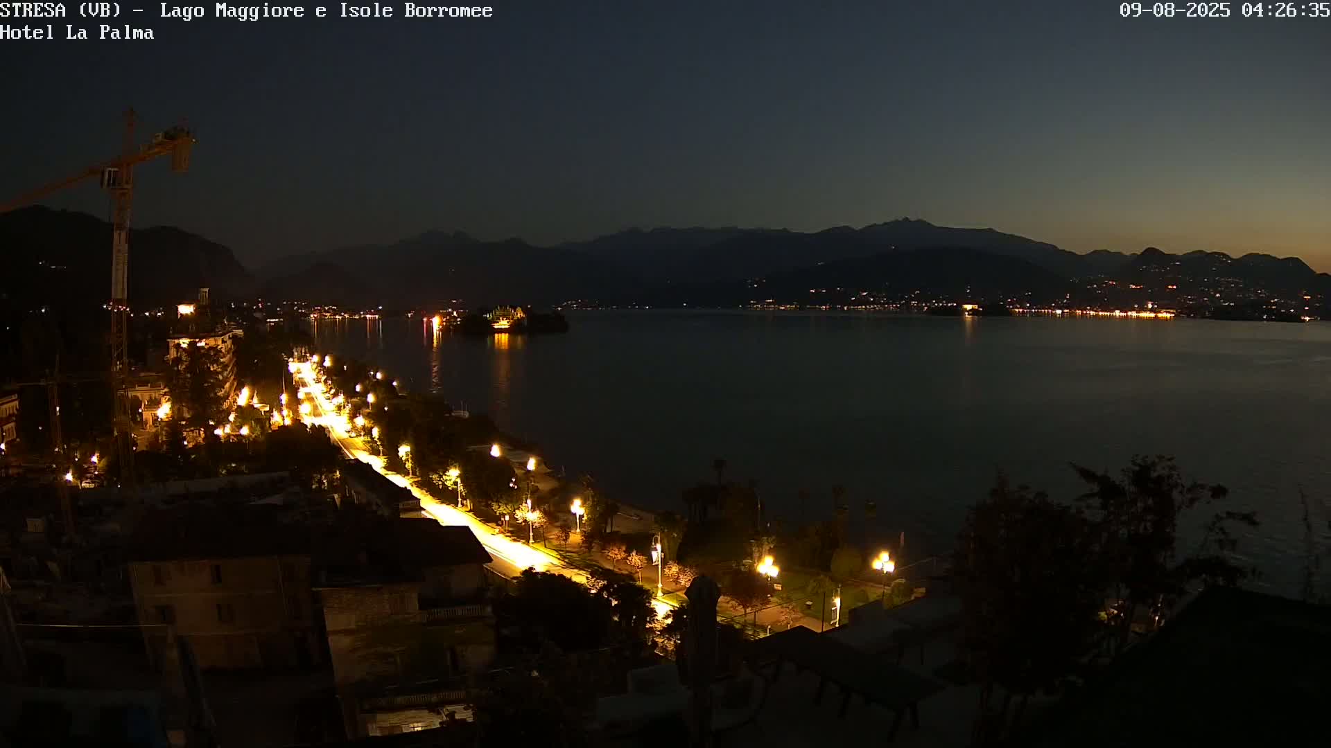Stresa, Lake Maggiore & Borromean Islands Live Cam - Stresa, Piedmont, Italy