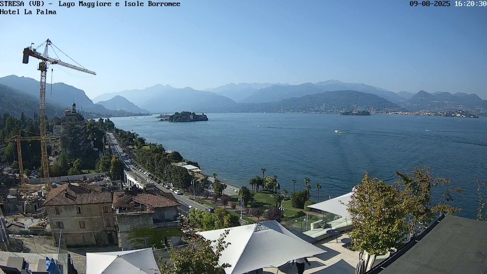Stresa, Lake Maggiore & Borromean Islands Live Cam - Stresa, Piedmont, Italy