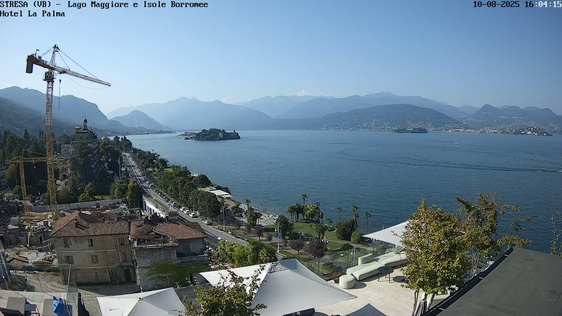 Stresa, Lake Maggiore & Borromean Islands Live Cam - Stresa, Piedmont, Italy