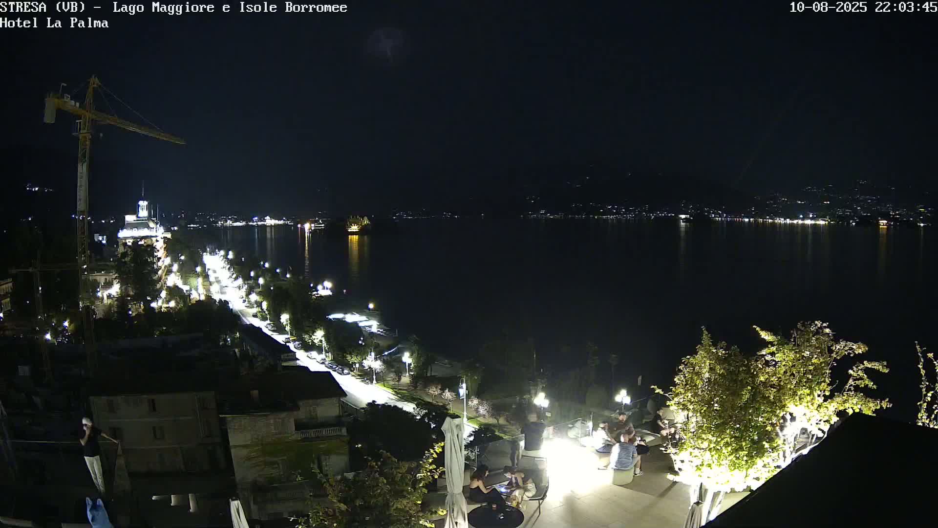 Stresa, Lake Maggiore & Borromean Islands Live Cam - Stresa, Piedmont, Italy