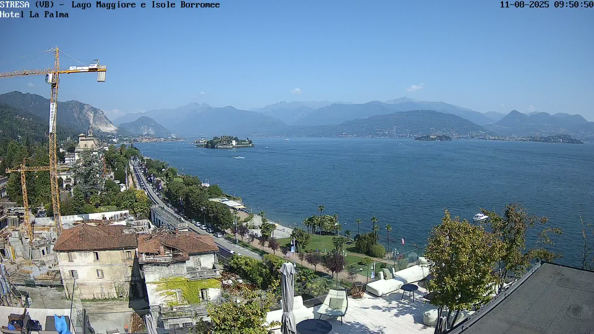 Stresa, Lake Maggiore & Borromean Islands Live Cam - Stresa, Piedmont, Italy