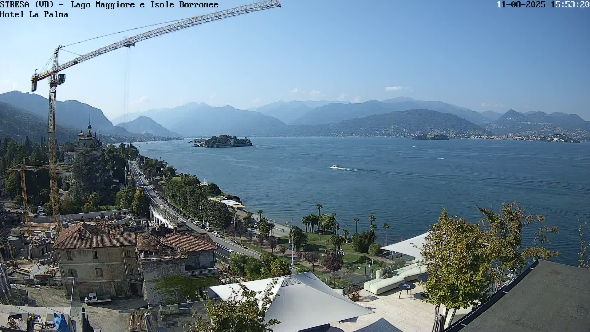 Stresa, Lake Maggiore & Borromean Islands Live Cam - Stresa, Piedmont, Italy
