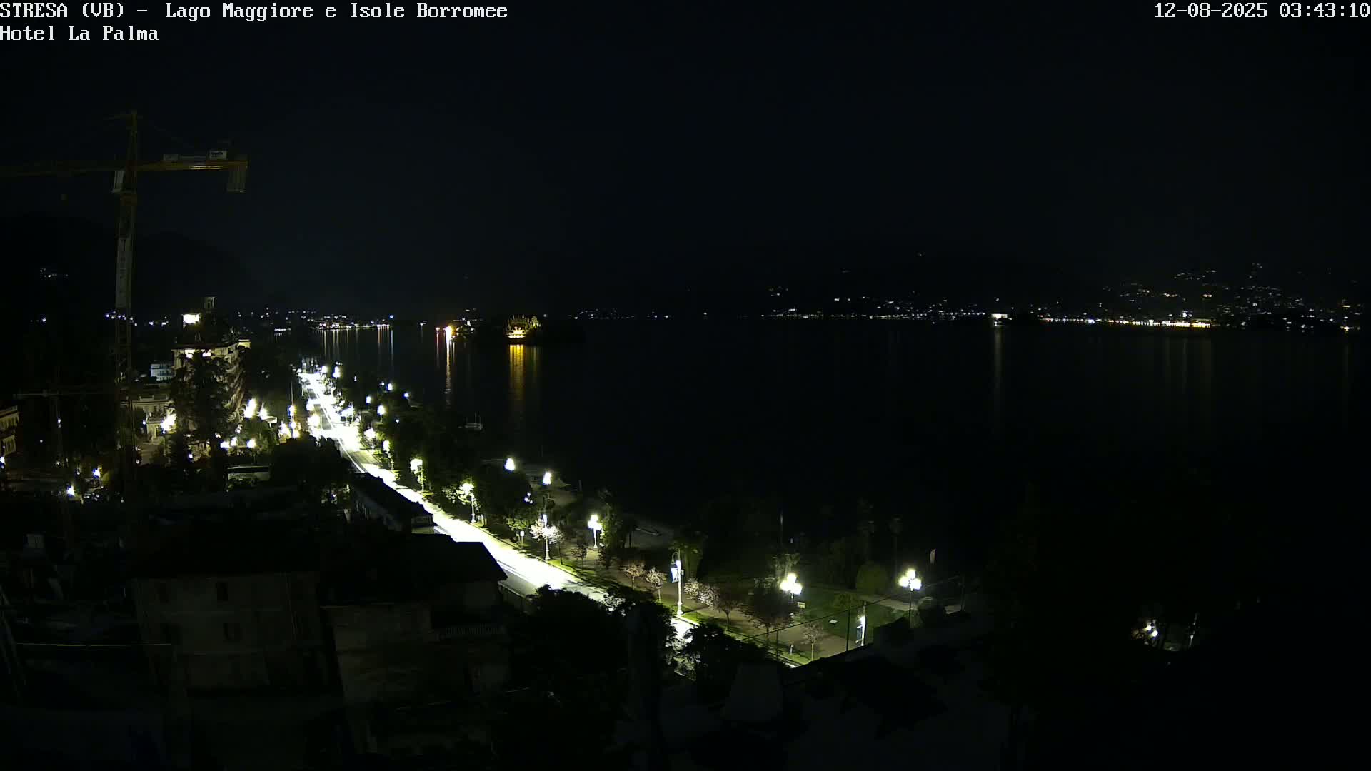Stresa, Lake Maggiore & Borromean Islands Live Cam - Stresa, Piedmont, Italy