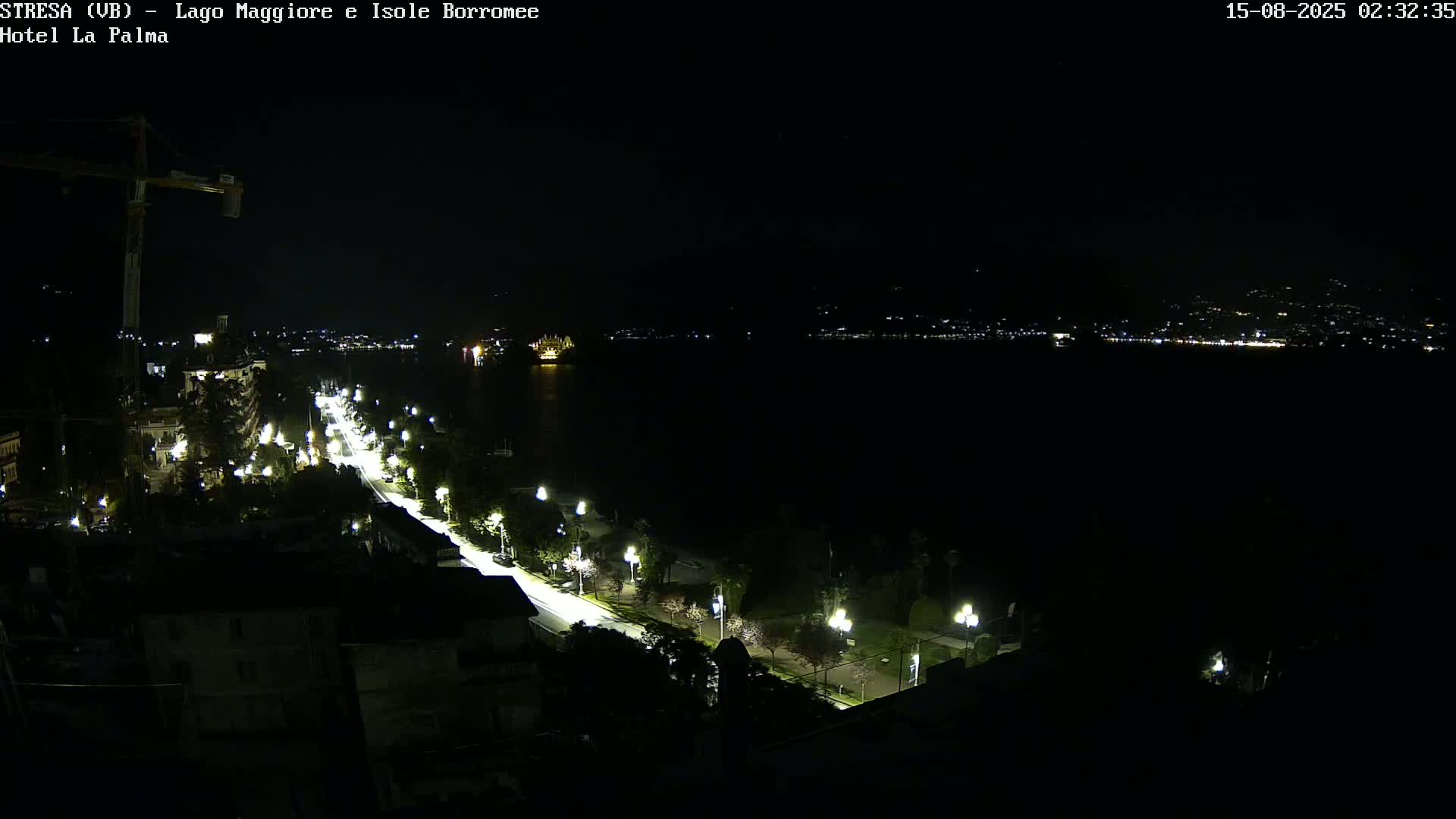 Stresa, Lake Maggiore & Borromean Islands Live Cam - Stresa, Piedmont, Italy