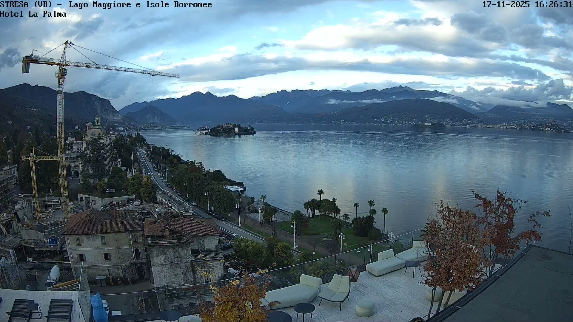 Stresa, Lake Maggiore & Borromean Islands Live Cam - Stresa, Piedmont, Italy
