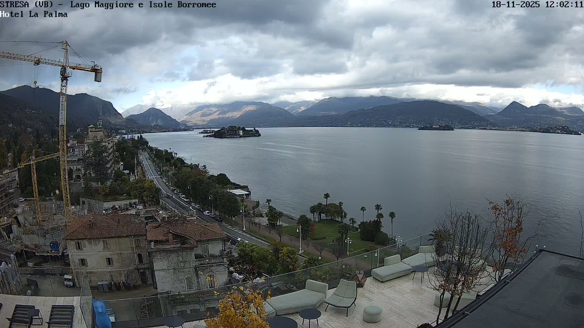 Stresa, Lake Maggiore & Borromean Islands Live Cam - Stresa, Piedmont, Italy