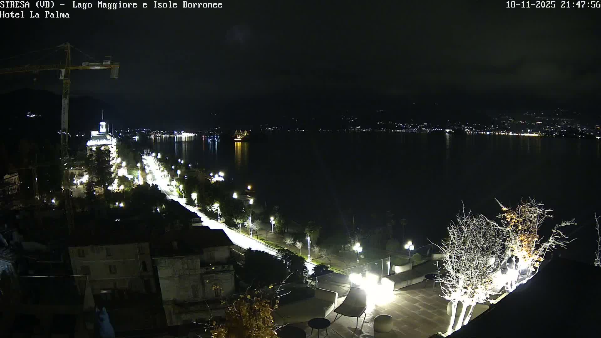 Stresa, Lake Maggiore & Borromean Islands Live Cam - Stresa, Piedmont, Italy