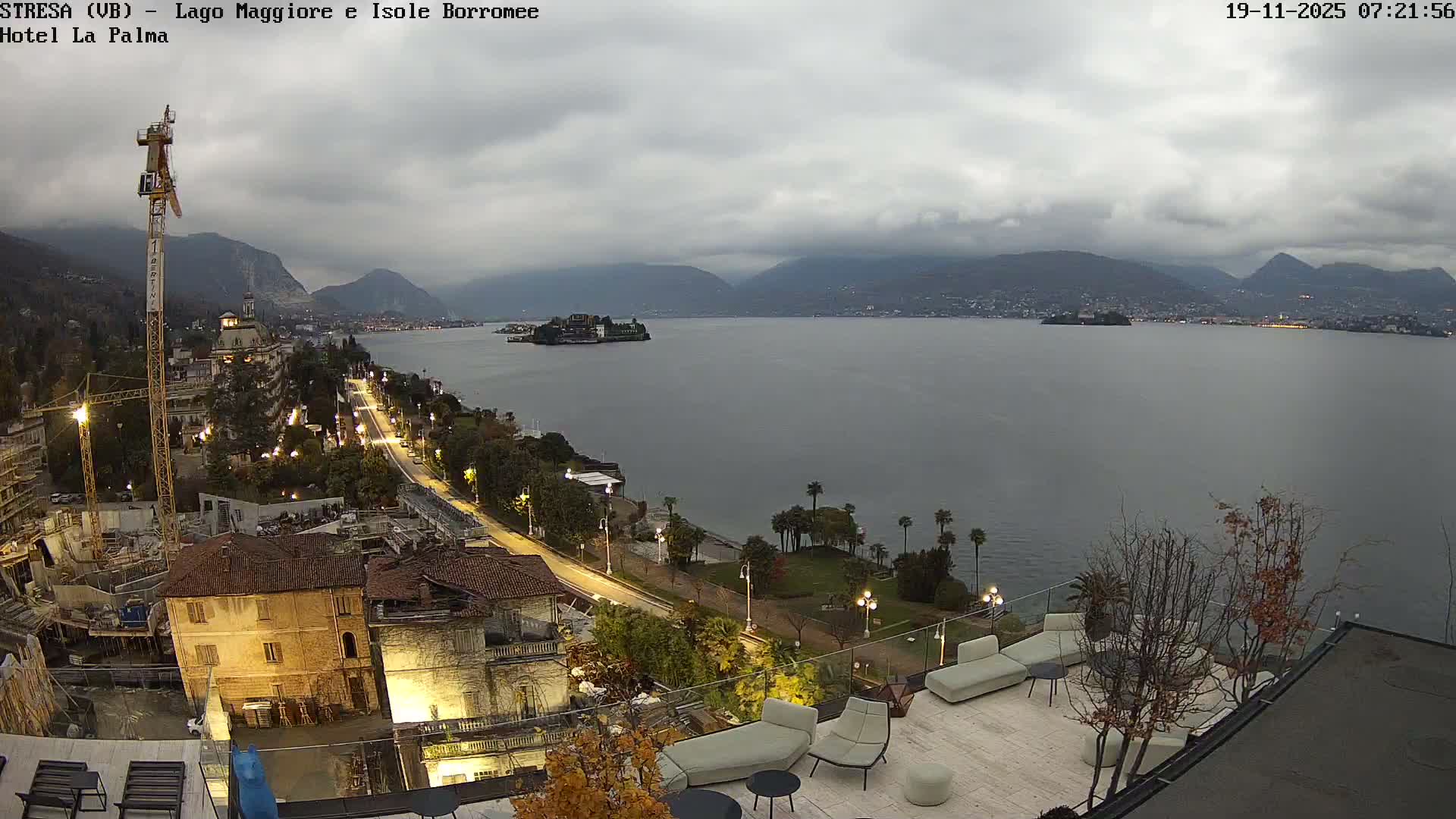 Stresa, Lake Maggiore & Borromean Islands Live Cam - Stresa, Piedmont, Italy