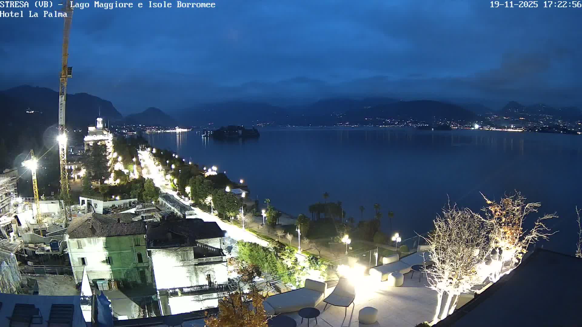 Stresa, Lake Maggiore & Borromean Islands Live Cam - Stresa, Piedmont, Italy