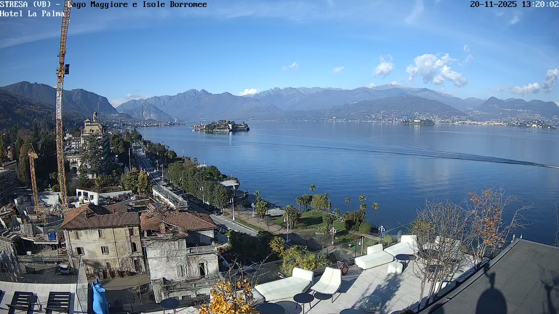 Stresa, Lake Maggiore & Borromean Islands Live Cam - Stresa, Piedmont, Italy