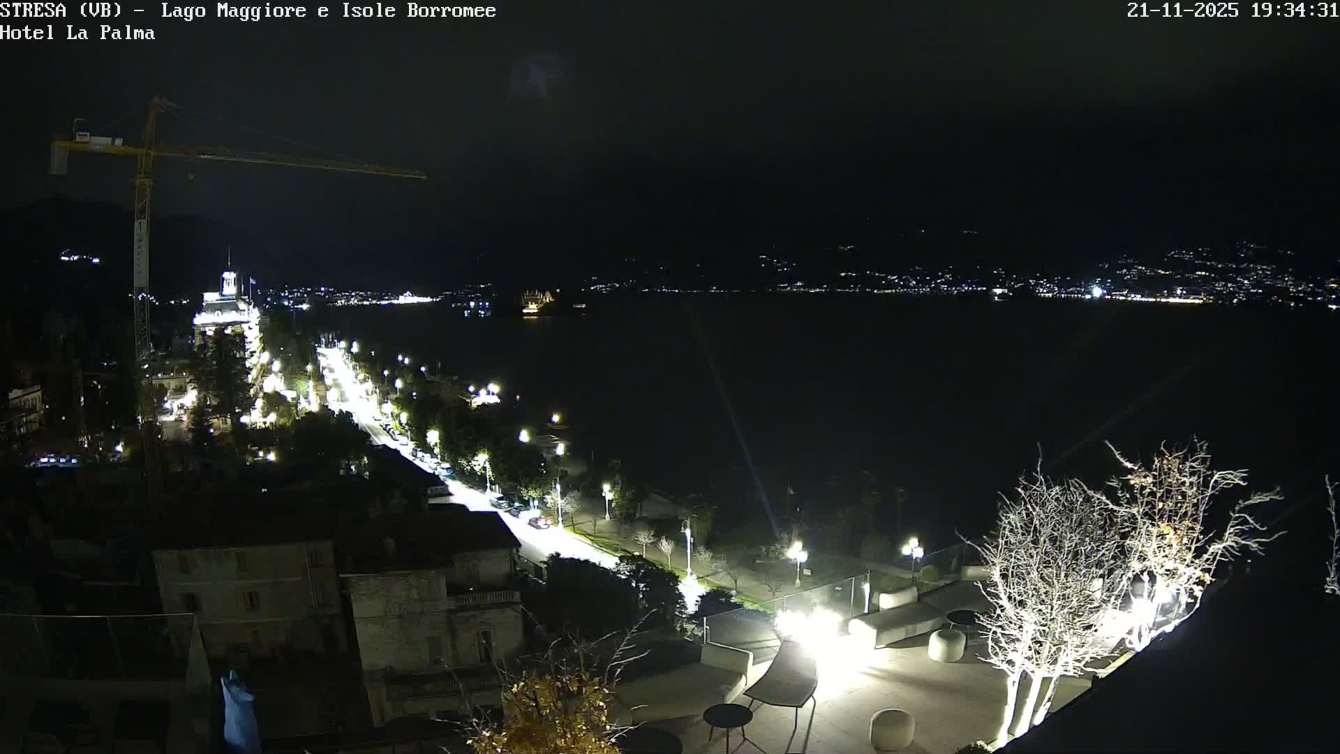 Stresa, Lake Maggiore & Borromean Islands Live Cam - Stresa, Piedmont, Italy