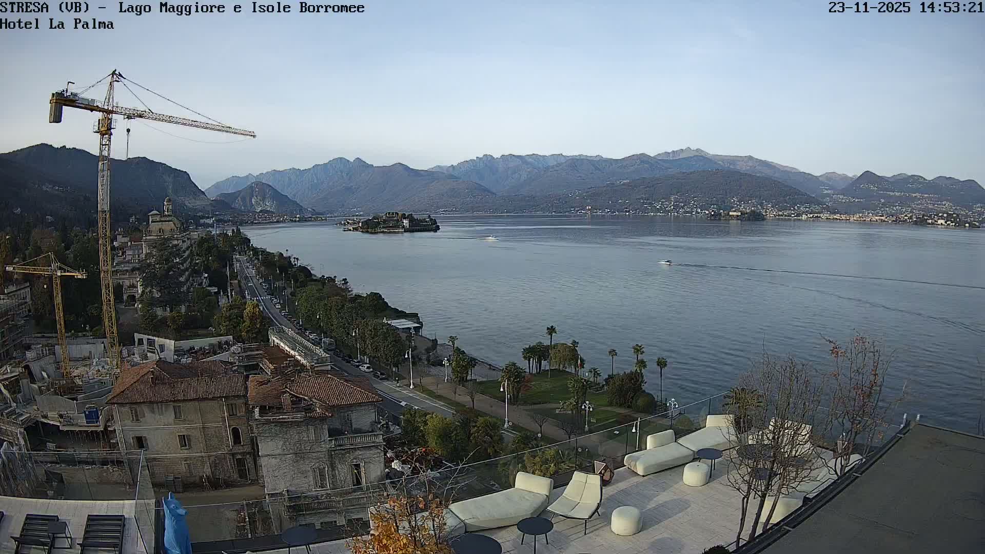 Stresa, Lake Maggiore & Borromean Islands Live Cam - Stresa, Piedmont, Italy