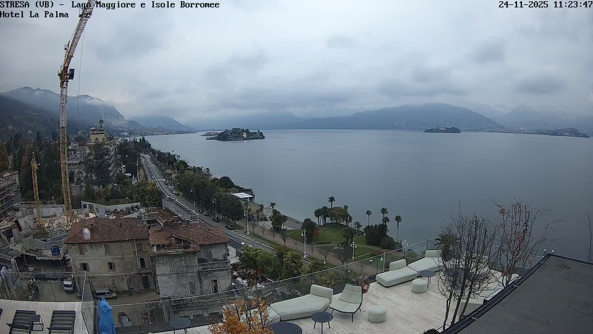 Stresa, Lake Maggiore & Borromean Islands Live Cam - Stresa, Piedmont, Italy