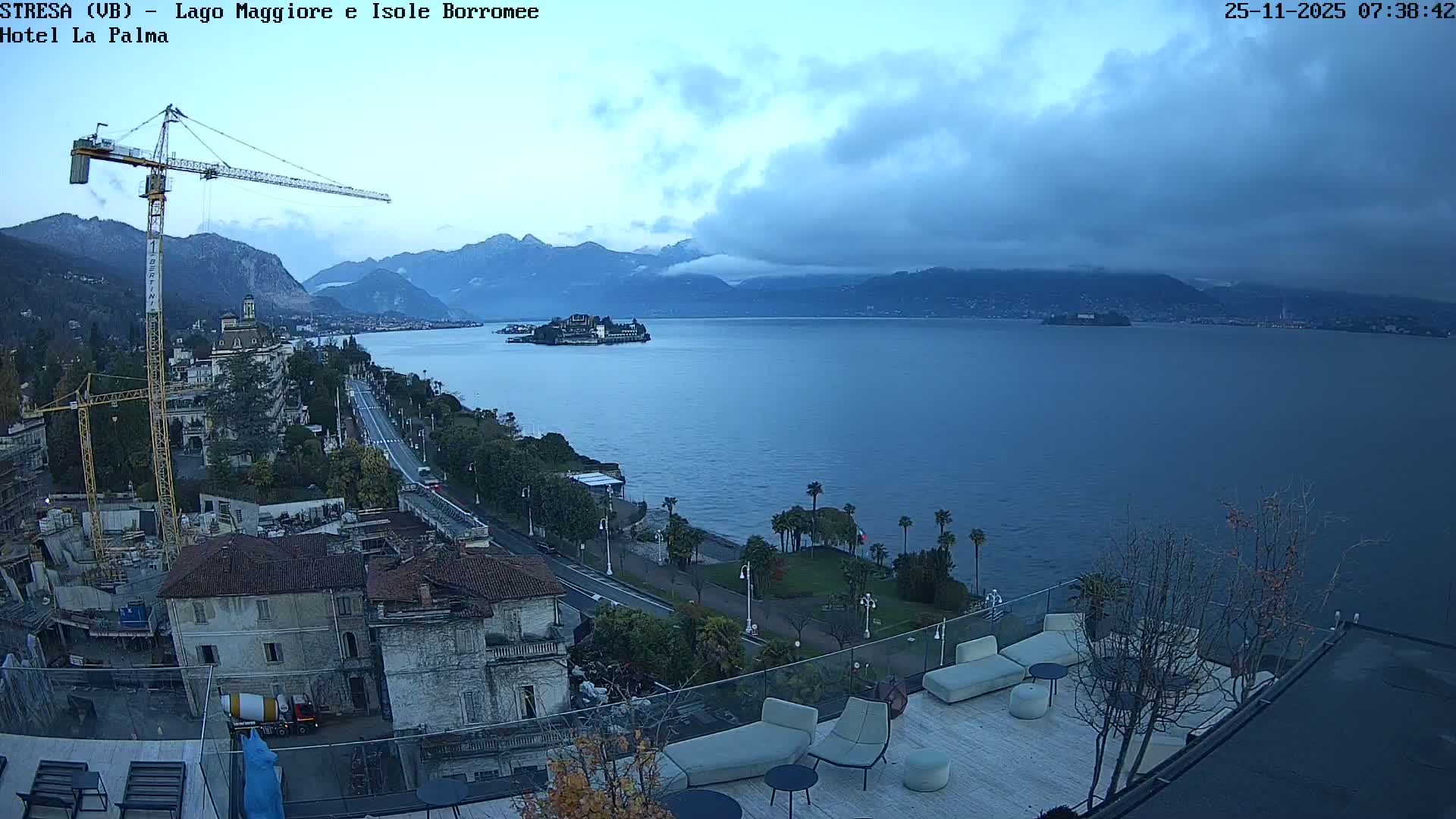 Stresa, Lake Maggiore & Borromean Islands Live Cam - Stresa, Piedmont, Italy