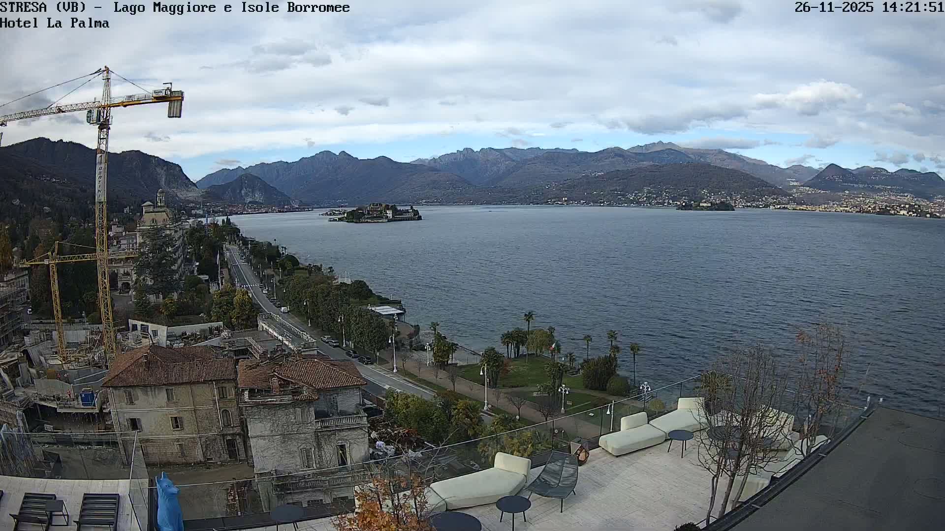 Stresa, Lake Maggiore & Borromean Islands Live Cam - Stresa, Piedmont, Italy
