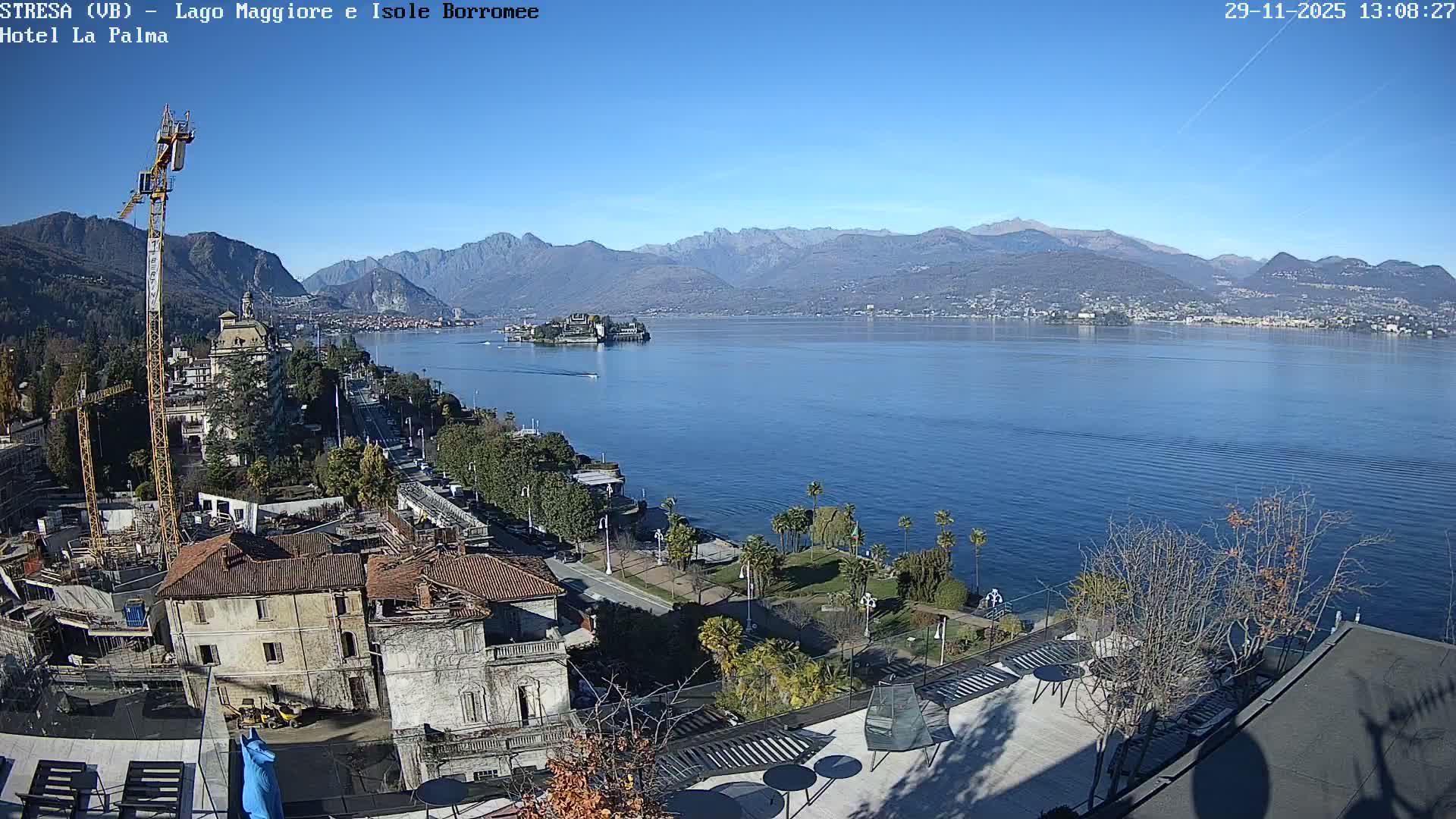 Stresa, Lake Maggiore & Borromean Islands Live Cam - Stresa, Piedmont, Italy