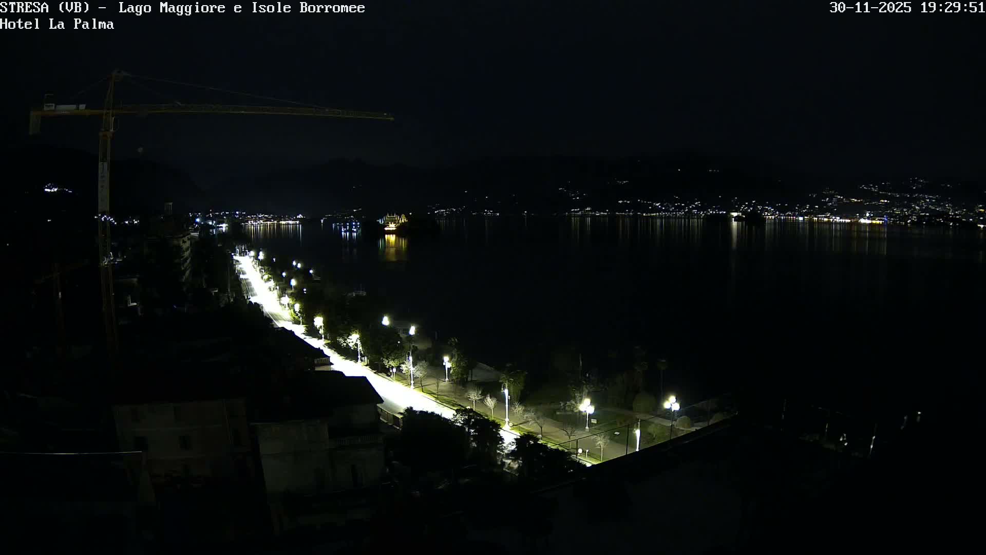 Stresa, Lake Maggiore & Borromean Islands Live Cam - Stresa, Piedmont, Italy