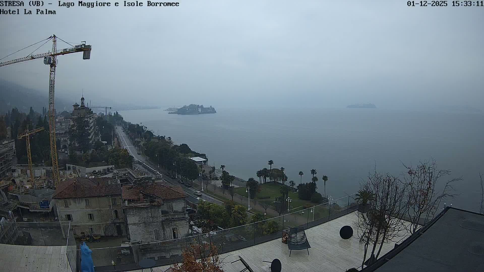 Stresa, Lake Maggiore & Borromean Islands Live Cam - Stresa, Piedmont, Italy