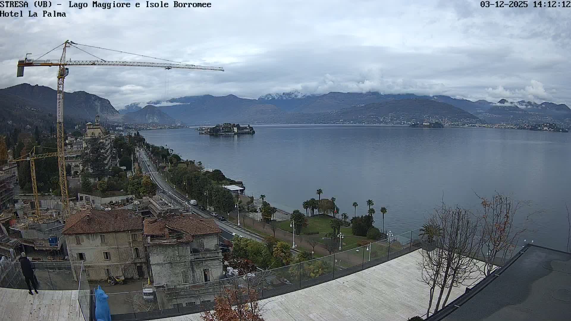 Stresa, Lake Maggiore & Borromean Islands Live Cam - Stresa, Piedmont, Italy