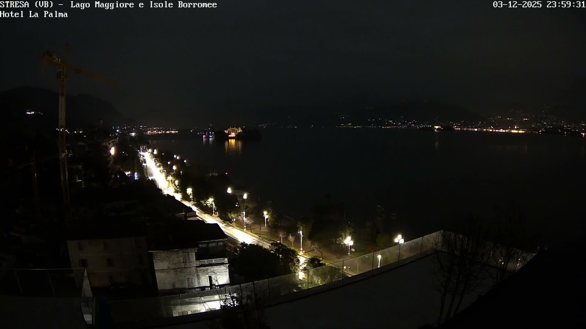 Stresa, Lake Maggiore & Borromean Islands Live Cam - Stresa, Piedmont, Italy