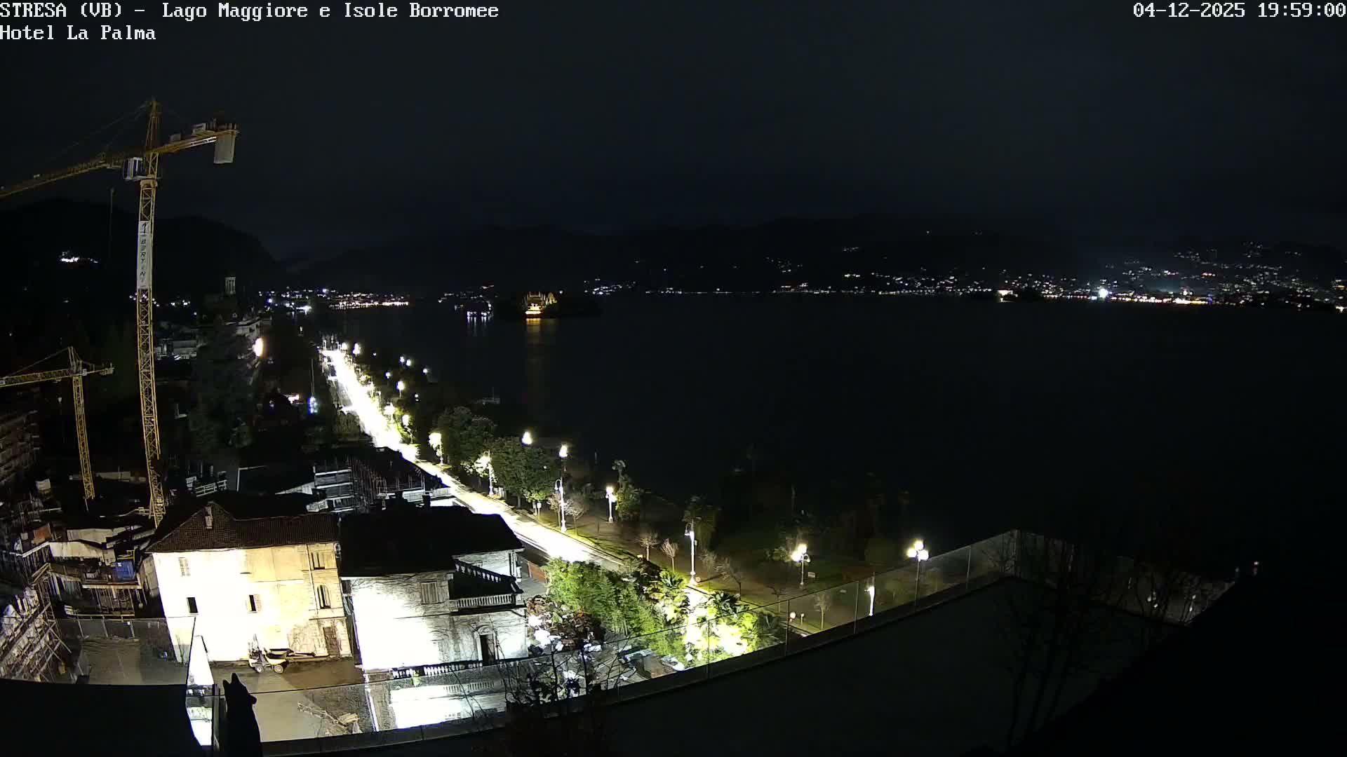 Stresa, Lake Maggiore & Borromean Islands Live Cam - Stresa, Piedmont, Italy