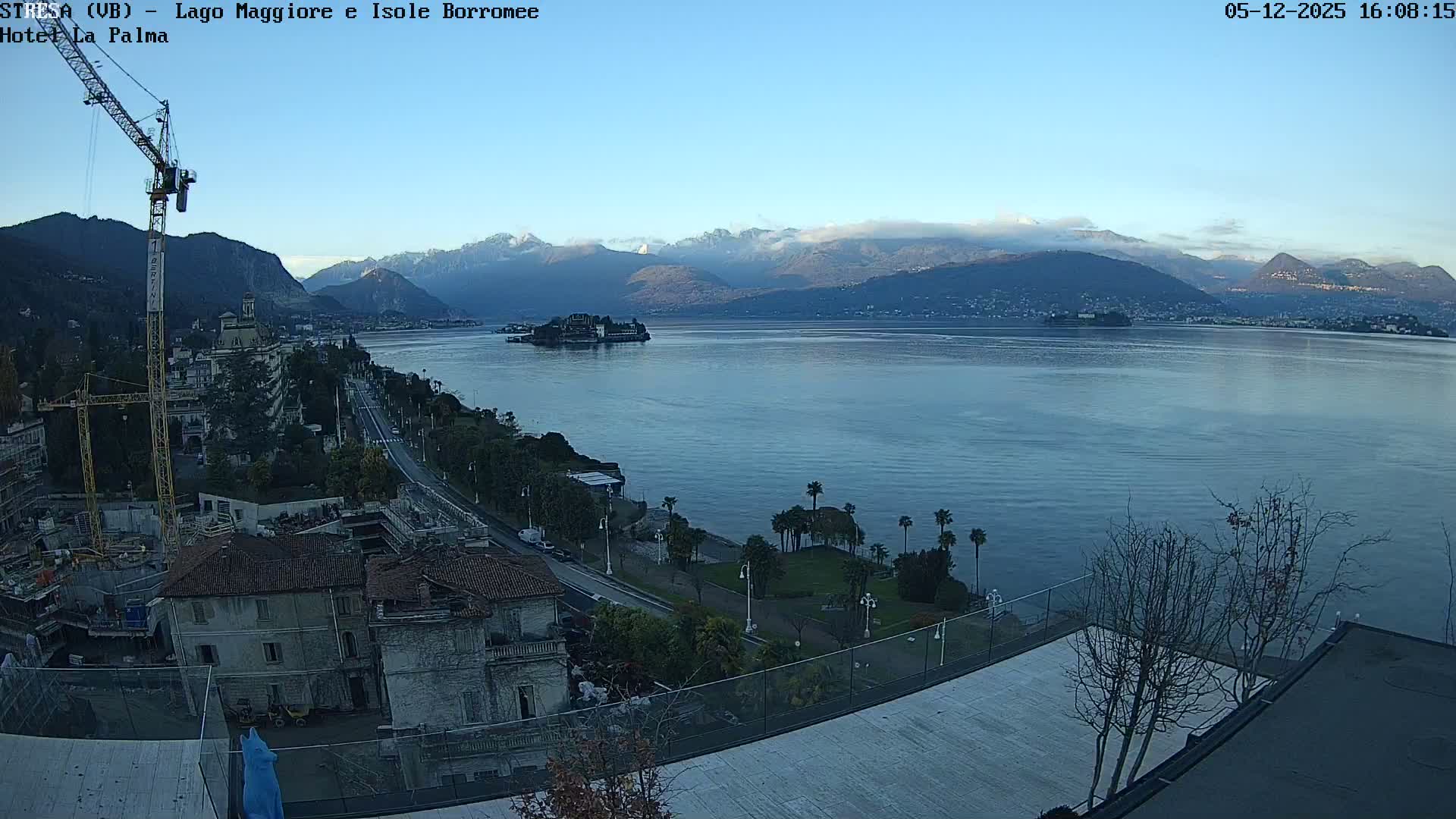 Stresa, Lake Maggiore & Borromean Islands Live Cam - Stresa, Piedmont, Italy