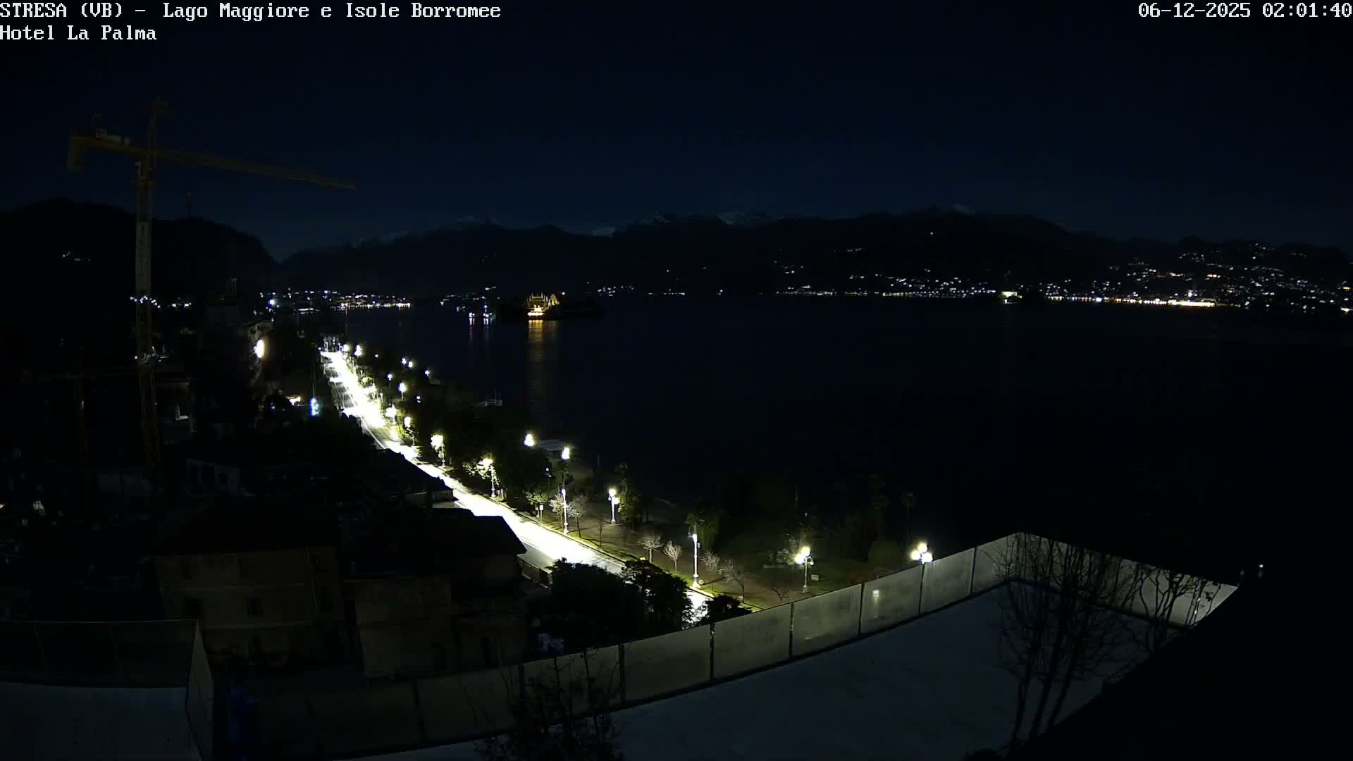 Stresa, Lake Maggiore & Borromean Islands Live Cam - Stresa, Piedmont, Italy