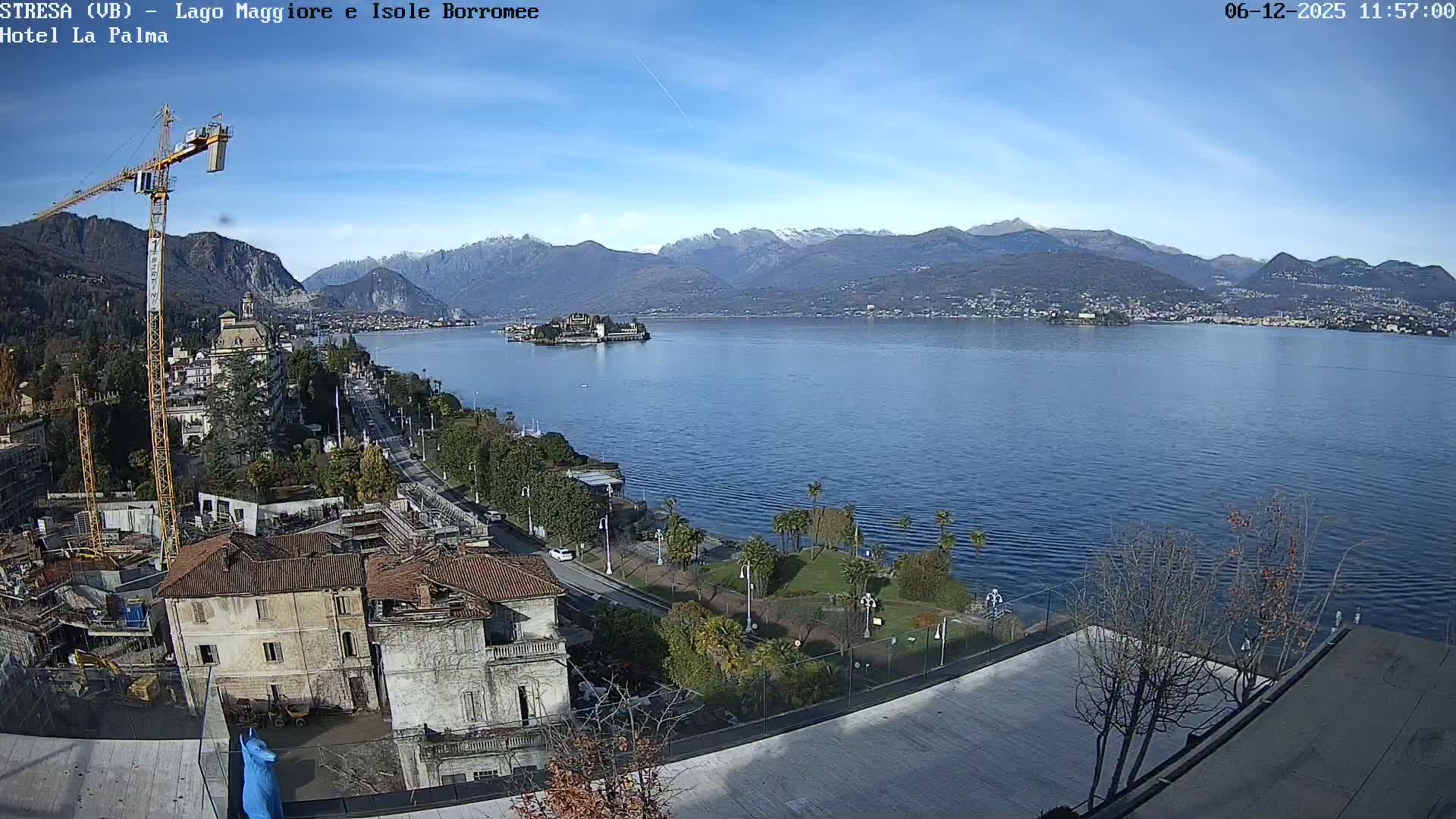 Stresa, Lake Maggiore & Borromean Islands Live Cam - Stresa, Piedmont, Italy
